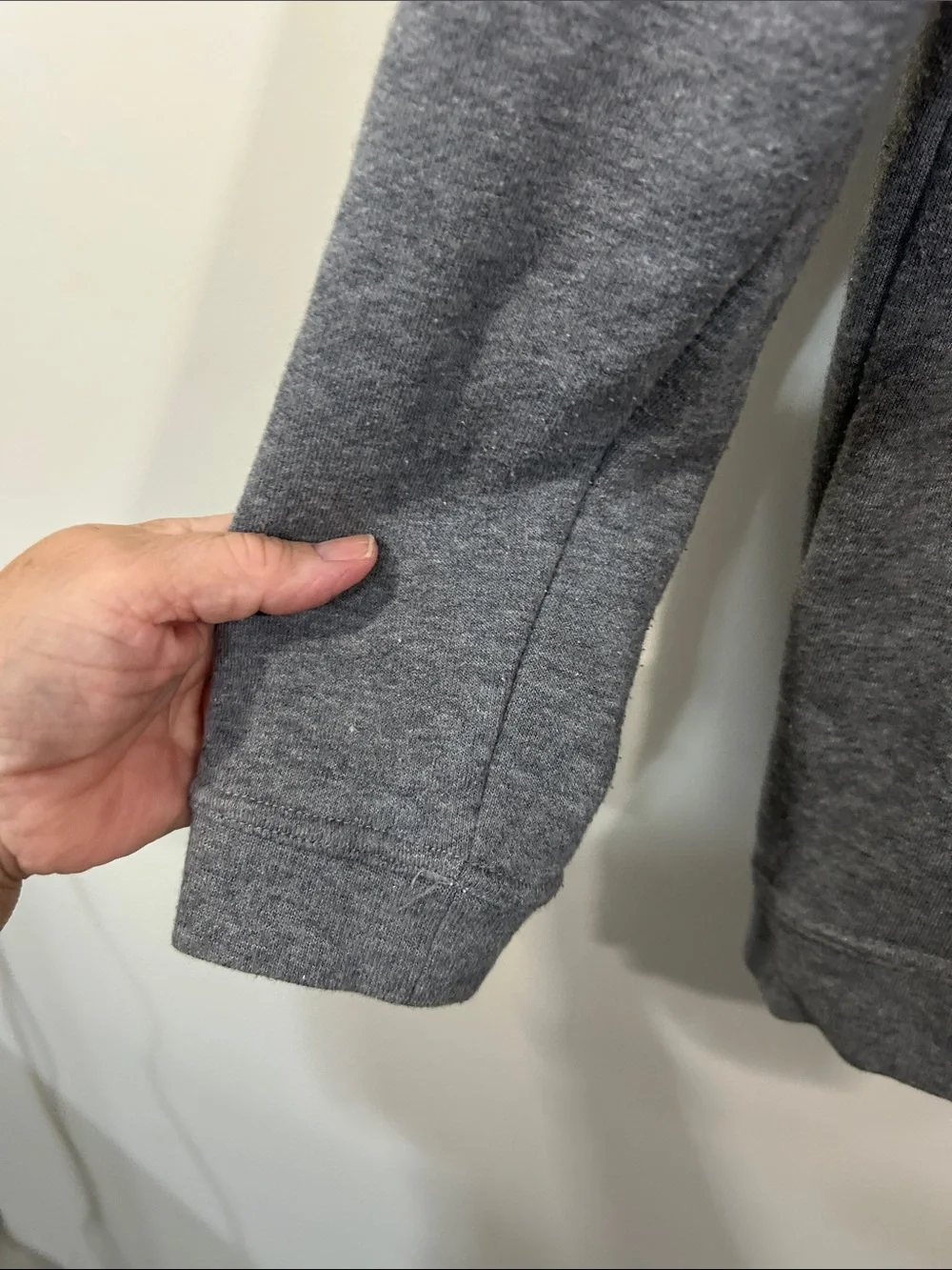 Nike Gray Funnel Neck Pullover with Zip Pocket